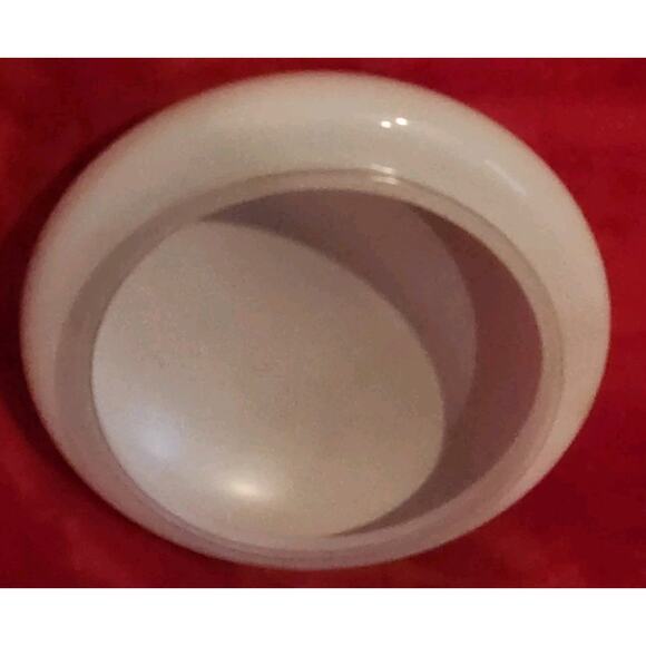 Vintage White Milk Glass Light Globe Round Dome Mushroom Shape - Picture 3 of 5